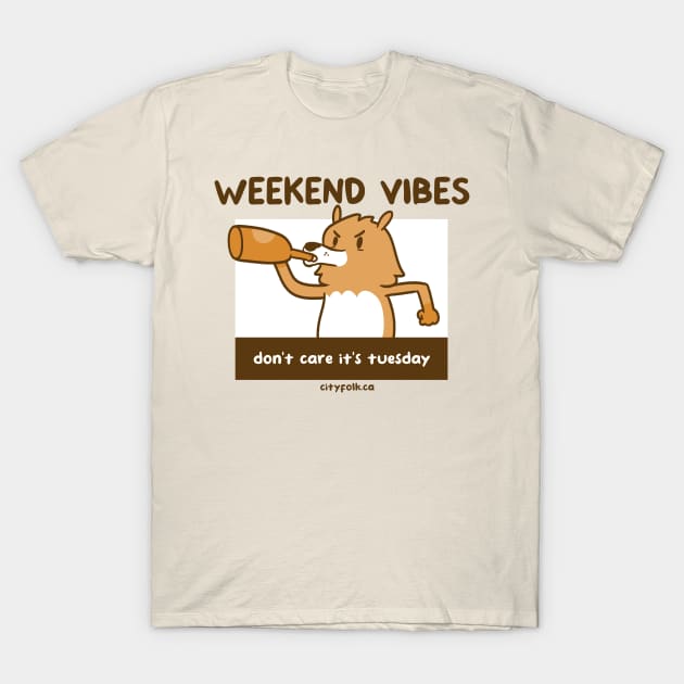 Weekend Vibes T-Shirt by City Folk Merch